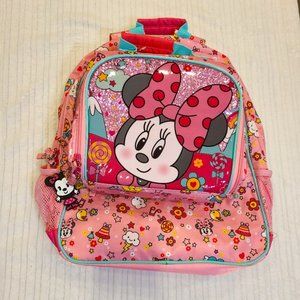 Minnie Mouse Backpack with lunch box.